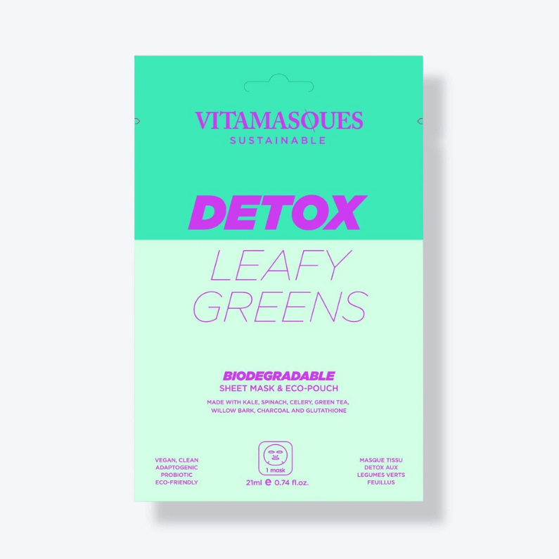 Detox Leafy Greens Biodegradable Face Sheet Mask