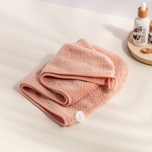 Pink Hair Towel Turban - The Clean Beauty Club